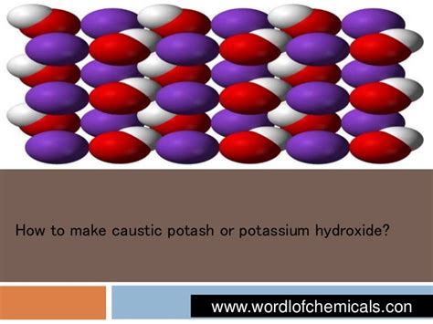 How to make caustic potash