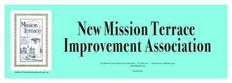 New Mission Terrace Improvement Association - San Francisco History Days