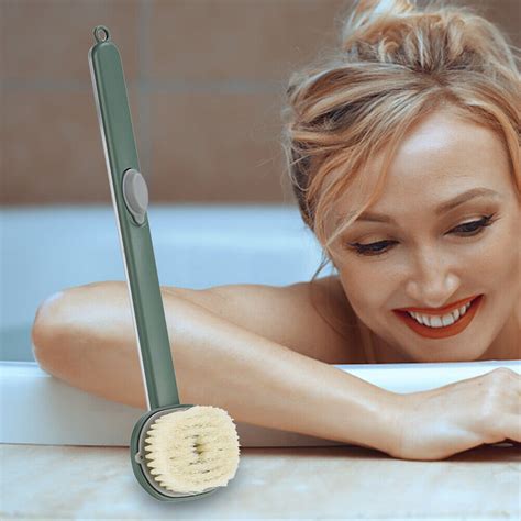 Long Handle Liquid Bath Brush Bathroom Body Brushes Back Skin Tool (Green) | eBay