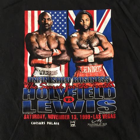 1999 HOLYFIELD Vs LEWIS UNFINISHED Business The Search For The | Etsy