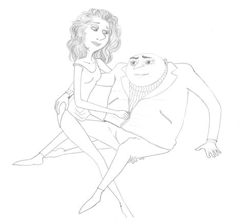 Lucy and Gru-WIP 1 by DeleriumMercy on DeviantArt