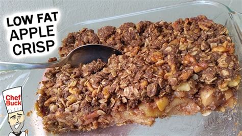 Low Fat Apple Crisp Recipe Healthy Dessert - MyFoodChannel