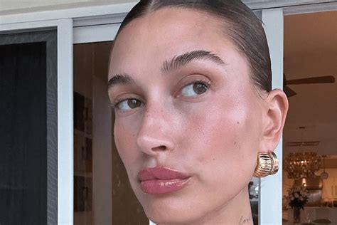 Hailey Bieber Is Making Lip Gloss Nails Her Go-to Summer Mani