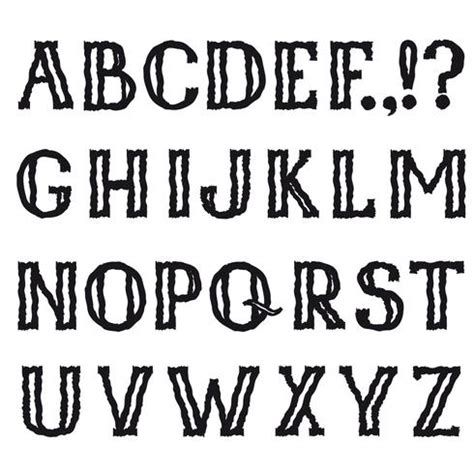 Latin alphabet. Grunge line decorative font. Characters set 523840 Vector Art at Vecteezy