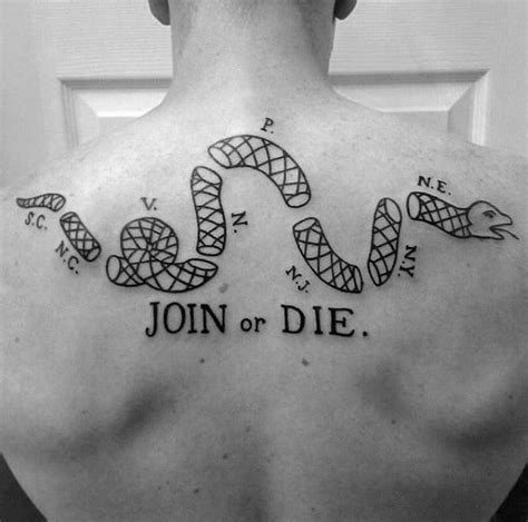 40 Join Or Die Tattoo Designs For Men - Fierce Snake Ink Ideas