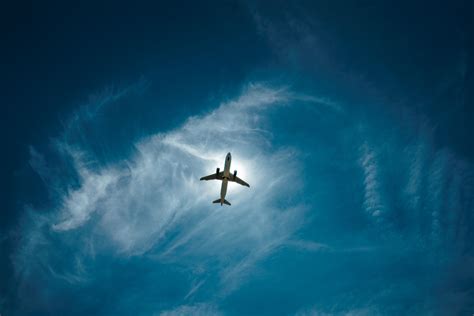 Free Images : sea, wing, cloud, sky, airplane, aircraft, flight, blue ...