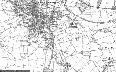 Historic Ordnance Survey Map of Bishop's Stortford, 1923