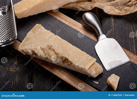 Aged Italian Parmesan Hard Cheese Parmigiano-Reggiano with Chees Stock Image - Image of months ...