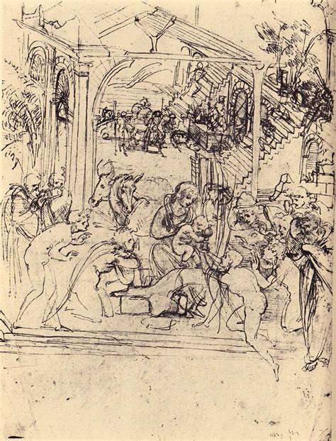 Study for The Adoration of the Magi, 1478–1481, Leonardo da Vinci | Sketches, Visual art, Art