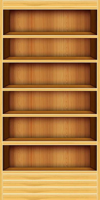 Empty Bookshelf Background