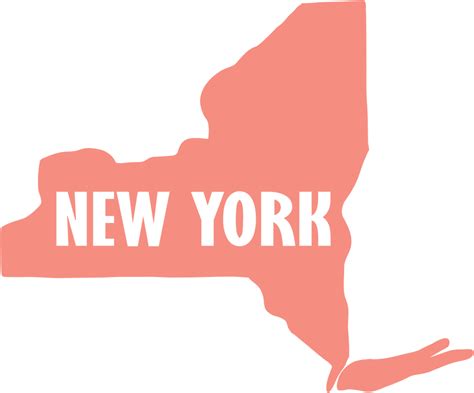 outline drawing of new york state map. 26573699 PNG