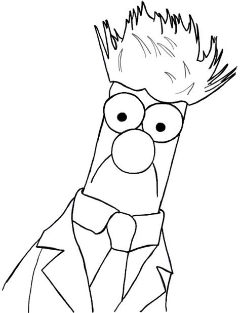 How to Draw Beaker from The Muppets Movie and Show in Easy Steps – How to Draw Step by Step ...