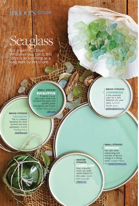 Sea Glass Paint Colors - Interiors By Color