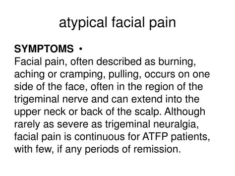 PPT - atypical facial pain PowerPoint Presentation, free download - ID ...