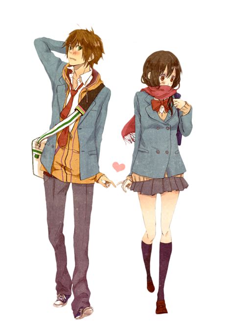 Anime Love Couple, Anime Romance, Romantic Duo, Otaku Love, Sweethearts PNG