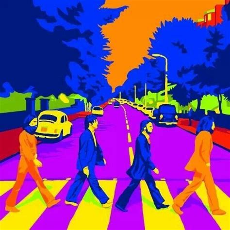 The Beatles' Abbey Road pop artwork, by unknown artist | Beatles art, Beatles poster, The beatles