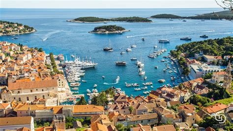 A photo taken from Hvar Fortress, overlooking Hvar town on Hvar Island : r/pics