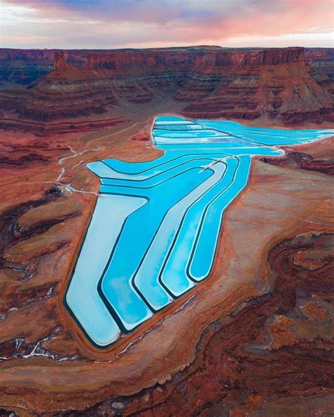 Intrepid Potash, Inc’s pot ash evaporation ponds 10 miles southwest of Moab, Utah | Photography ...