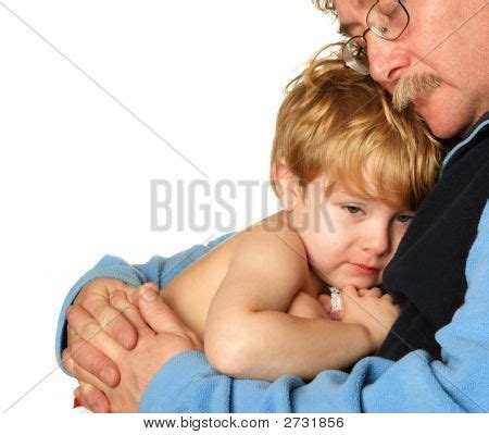 Father Comforting Sick Image & Photo (Free Trial) | Bigstock