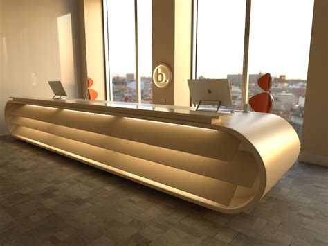 Reception Desk 3d Model - Image to u