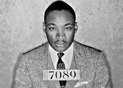 1963-04-12 Martin Luther King, Jr.'s mugshot before he was jailed for demonstrating without a ...