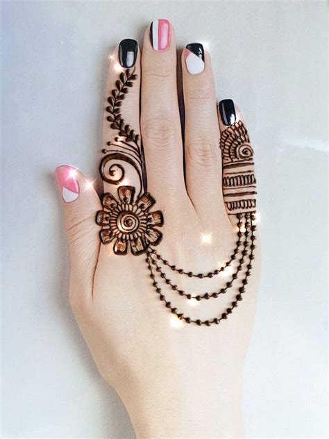 Beautiful Back Hand Jewellery Mehndi Design - Easy and Simple Mehndi Design Me… | Mehndi designs ...