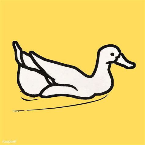 Swimming duck (1923 - 1924) by Julie de Graag (1877-1924). Original from the Rijks Museum ...