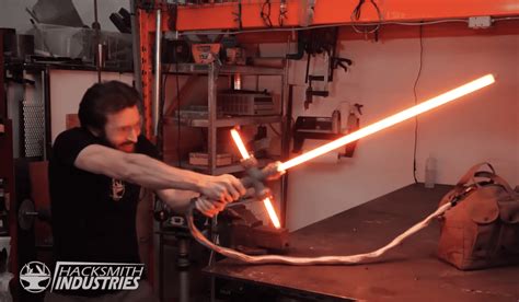 VIDEO: Hacksmith Industries Built a REAL Lightsaber - Inside the Magic