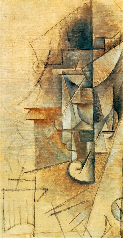 Pablo Picasso - Wine Glass 1911. Cubism art admired by Secret Art ...