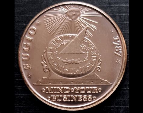 Pure Copper Replica of the Fugio Cent America's First Coin Designed by ...