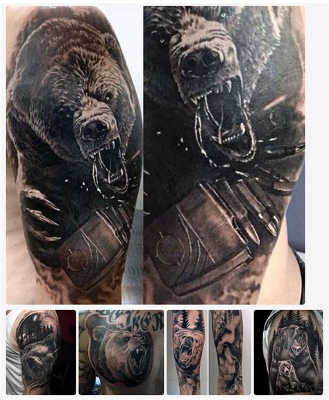 Pin by Matt Barnes on Tattoo ideas | Bear tattoos, Tattoo designs men, Skull tattoo