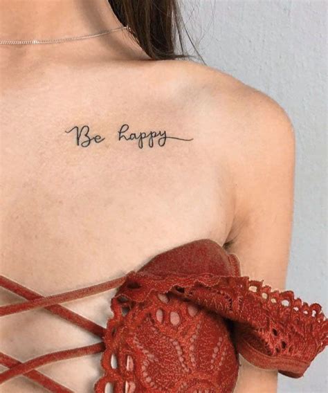 30 Pretty Be Happy Tattoos to Inspire You | Style VP