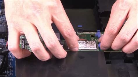 Lenovo ThinkSystem SR650 V2 removing an M.2 adapter and M.2 drive - YouTube