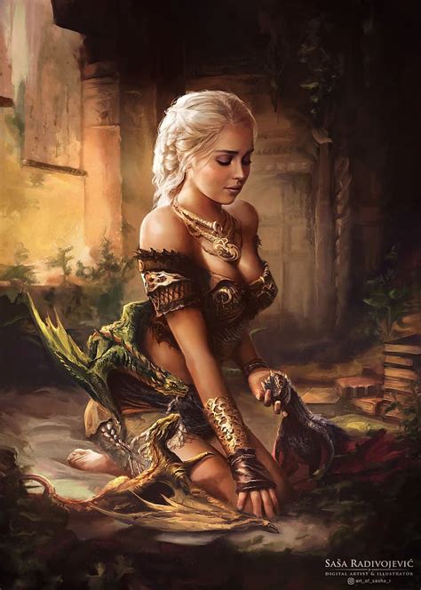1280x768px | free download | HD wallpaper: Game of Thrones, Daenerys Targaryen, dragon, artwork ...