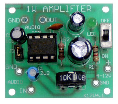 Variable 2 Watt Audio Amplifier Kit | Electronic Kits