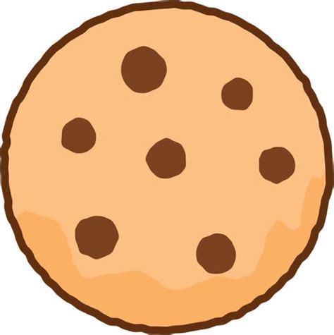 Simple illustration of a cookie | Public domain vectors | Cookie clipart, Cookie drawing, Cookie ...