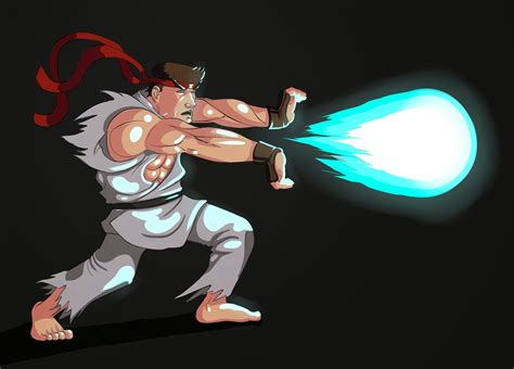 My Progress, Portfolio, Game, Concept Art and Animation: Ryu Hadouken!