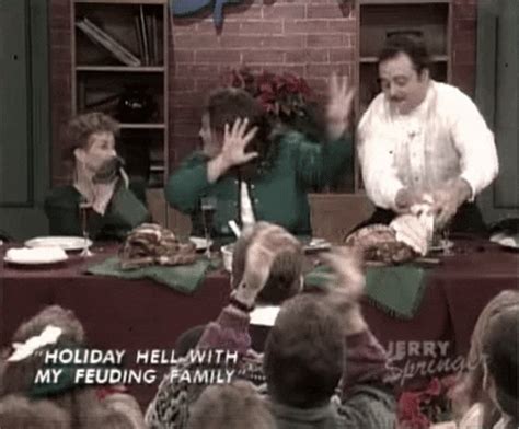 Food Fight Family GIF by The Jerry Springer Show - Find & Share on GIPHY