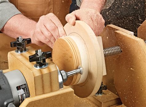 Woodworking faulks: Wood lathe workbench plans