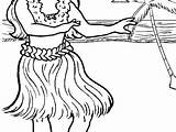 Hula Girl Coloring Page At GetDrawings  Free Download sketch template