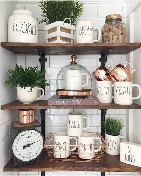 26 Farmhouse Shelf Decor Ideas that are both Functional and Gorgeous | Farmhouse shelves decor ...