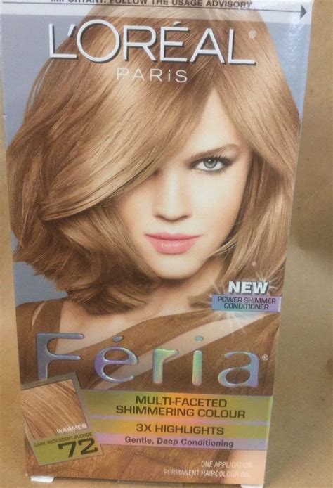 L'OREAL FERIA MULTI-FACETED SHIMMERING 3x Highlights CARAMEL KISS #72 | Hair color, Hair color ...