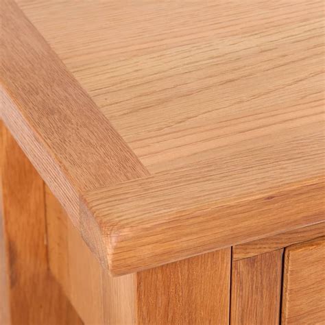 Console Table with 2 Drawers 83x30x73 cm Solid Oak Wood Console & Hallstands Sokoni Homestore ...