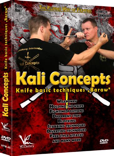 Arnis Eskrima & Kali: Kali Concepts Knife basic techniques - Baraw