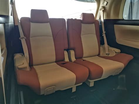 Toyota Vellfire 2017 (8 seater modified to 7 seater) in Tan and Light Beige - Newton Leather