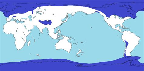 Ice age world map by VladimirMeciart on DeviantArt