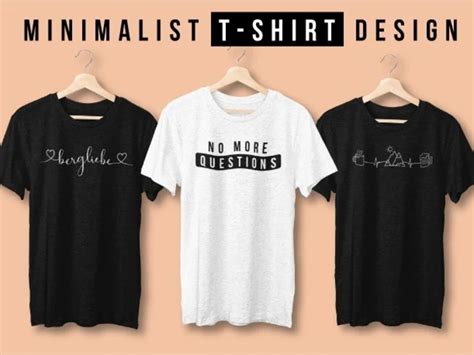 Minimalist typography t-shirt design | Upwork