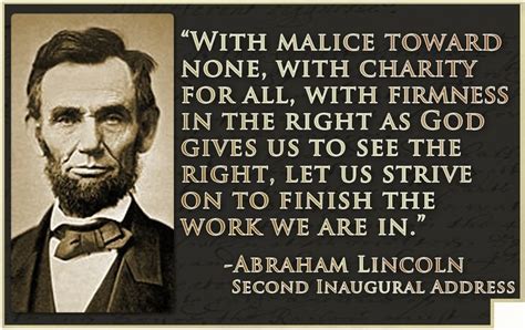 Second Inaugural Address quote (With images) | Abraham lincoln, Cool ...