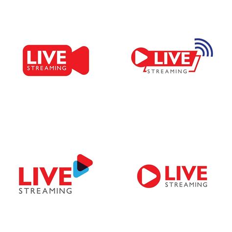 Live stream logo design. Vector illustration 2812953 Vector Art at Vecteezy