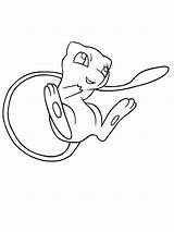 Mew Pokemon coloring Pages sketch template